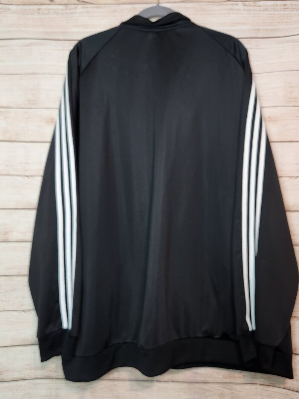 adidas Essentials Men's Track Zip Jacket Classic Style Black White Size 5XL - Picture 12 of 16